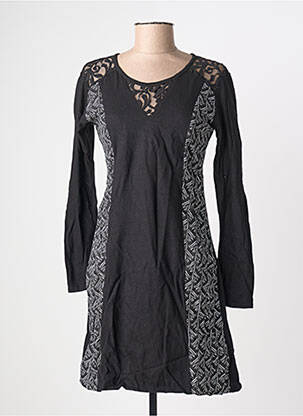 Rochie scurtă mâneci lungi mâneci lungi negru BAMBOO'S femme