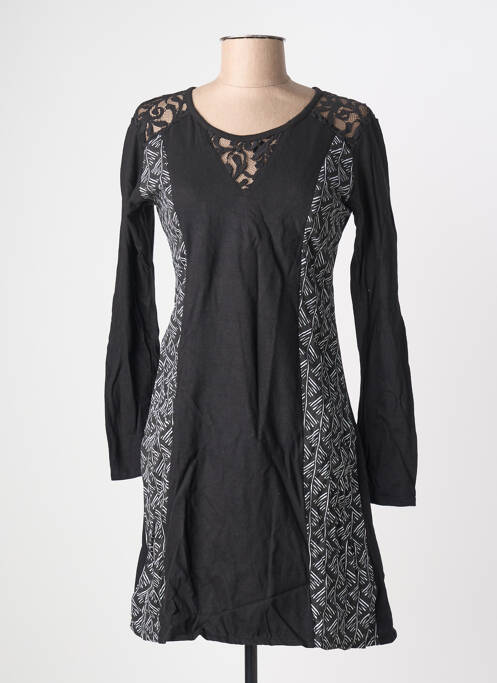 Rochie scurtă mâneci lungi mâneci lungi negru BAMBOO'S femme