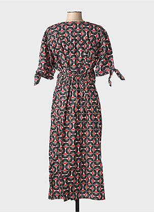 Rochie lungă mâneci scurte mâneci scurte negru SINOE BY BAMBOO'S femeie