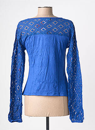 Tricou mâneci lungi mâneci lungi albastru BAMBOO'S femeie