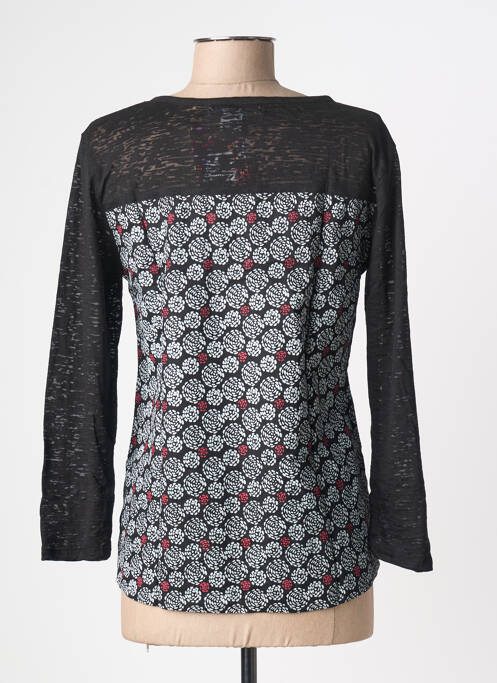 Tricou imprimeu fantezie mâneci lungi negru BAMBOO'S femme