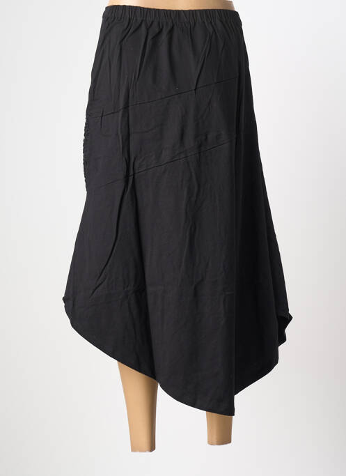 Fustă lungă croială dreaptă negru BAMBOO'S femme