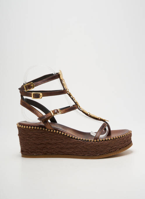 Șlapi maro KOTRIS femeie