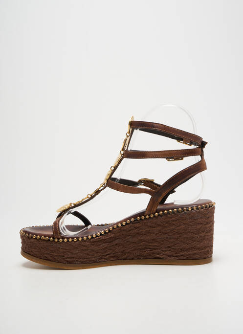 Șlapi maro KOTRIS femeie