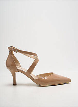 Pantofi cu toc bej NERO GIARDINI femeie