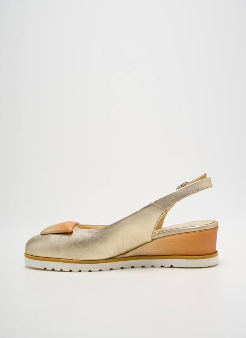 Sandale/Pantofi decupați auriu SOFTWAVES femeie