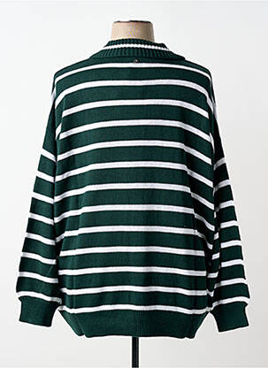 Pulover elasticitate mâneci lungi verde SHEEGO femeie