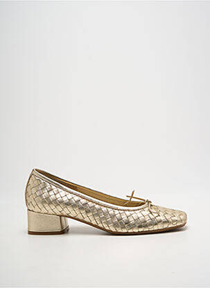 Pantofi cu toc auriu REQINS femeie