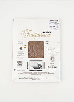 Colanți țesătură voal. piele TRASPARENZE femeie