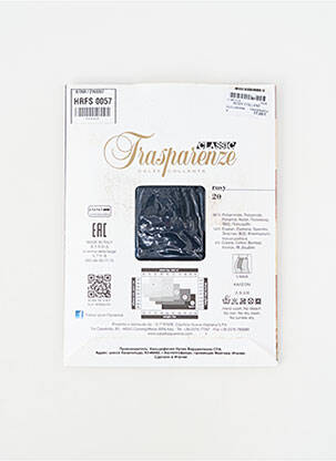 Colanți țesătură voal. albastru închis TRASPARENZE femme