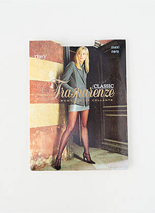 Colanți țesătură voal. negru TRASPARENZE femme