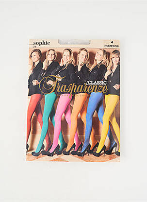 Colanți elasticitate maro TRASPARENZE femme