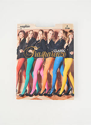 Colanți elasticitate albastru TRASPARENZE femme