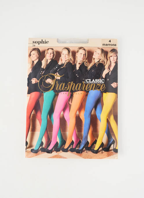 Colanți elasticitate maro TRASPARENZE femme