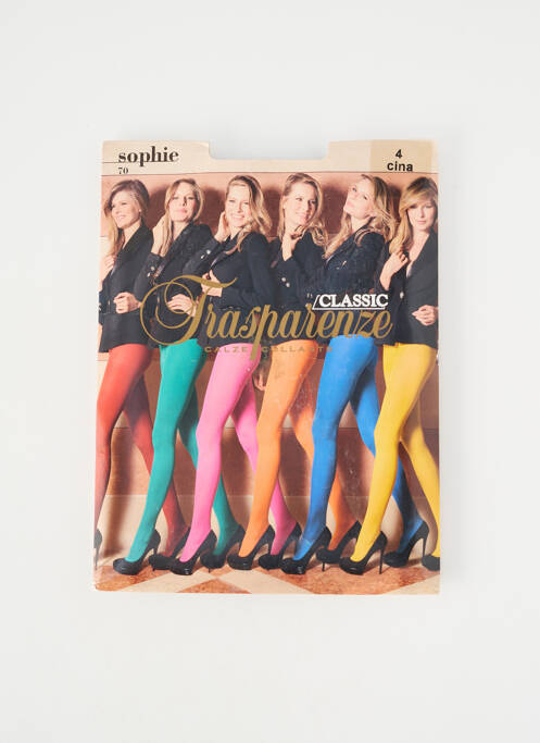 Colanți elasticitate albastru TRASPARENZE femme