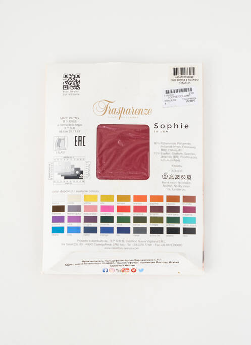 Colanți elasticitate violet TRASPARENZE femme