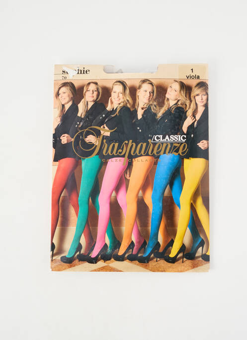 Colanți elasticitate violet închis TRASPARENZE femme