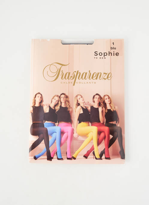 Colanți elasticitate albastru TRASPARENZE femme