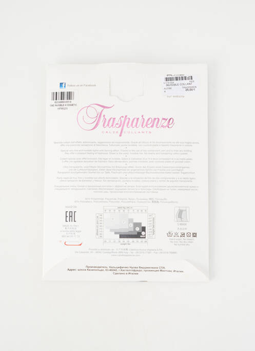 Colanți elasticitate piele TRASPARENZE femme