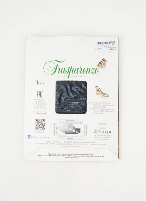 Colanți elasticitate negru TRASPARENZE femme