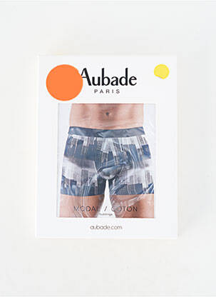 Boxer efect material satinat gri AUBADE bărbat
