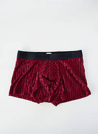 Boxer efect material satinat roșu LOUISA BRACQ homme
