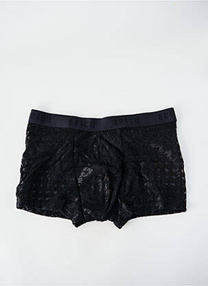 Boxer efect material satinat negru LOUISA BRACQ bărbat