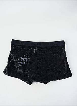 Boxer efect material satinat negru LOUISA BRACQ bărbat