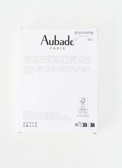 Boxer imprimeu fantezie negru AUBADE homme