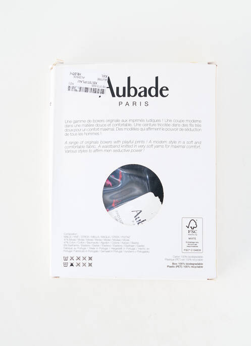 Boxer imprimeu fantezie albastru AUBADE homme