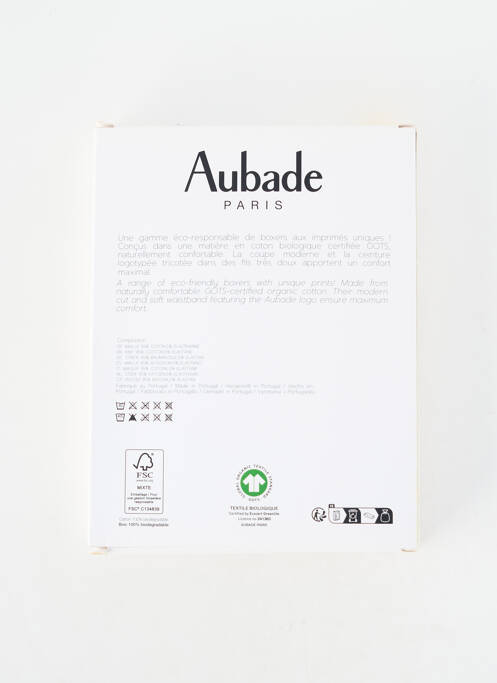 Boxer elasticitate albastru AUBADE homme