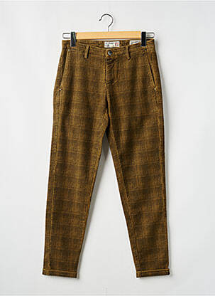 Pantalon chino imprimeu imprimeu prinț de wales mărime normală verde FIFTY FOUR bărbat