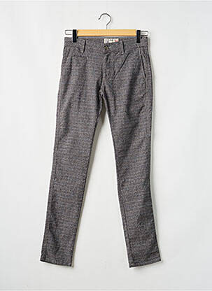 Pantalon chino imprimeu imprimeu prinț de wales mărime normală gri FIFTY FOUR bărbat