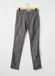Pantalon chino imprimeu imprimeu prinț de wales mărime normală gri FIFTY FOUR bărbat