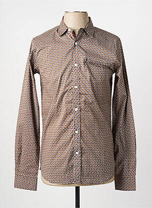 Cămașă cu mâneci lungi maro DEELUXE bărbat