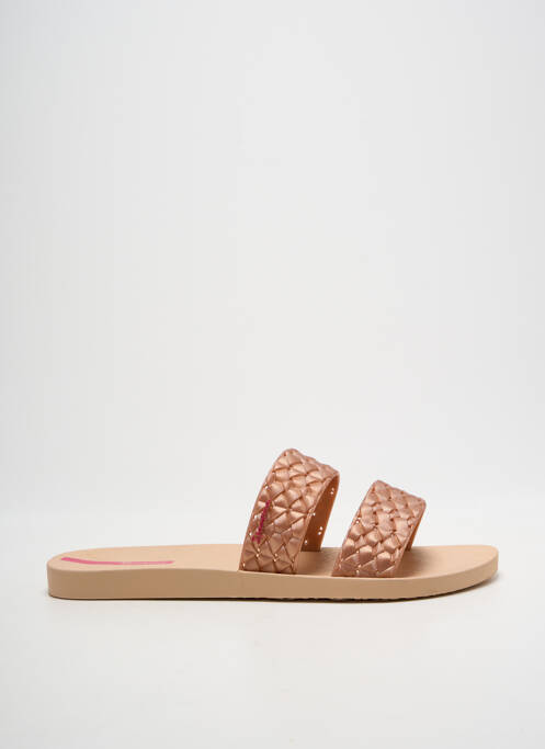 Mulete/saboți vârf deschis toc plat până la 3 cm roz IPANEMA femme