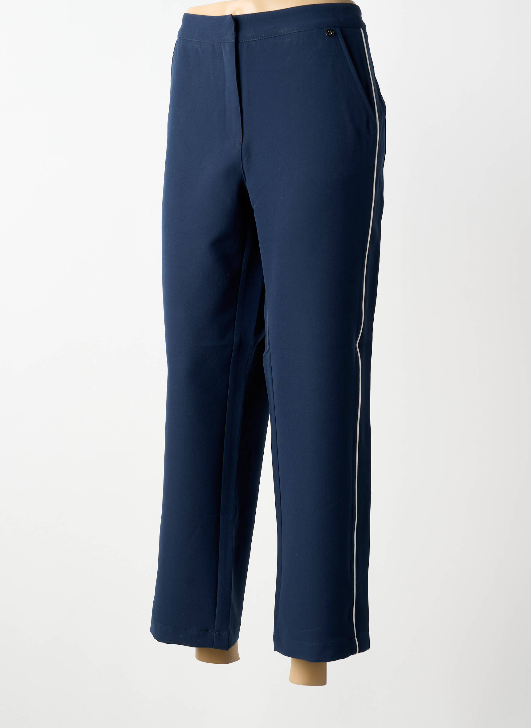 Pantalon drept elasticitate mărime normală albastru SHEEGO femeie