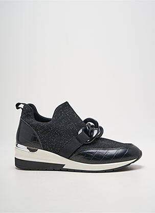 Adidași vârf rotund toc plat până la 3 cm negru REQINS femeie