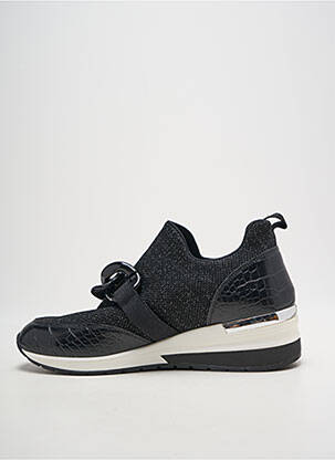 Adidași vârf rotund toc plat până la 3 cm negru REQINS femeie