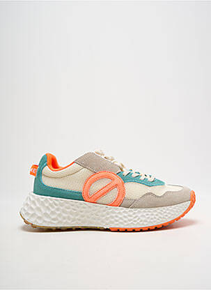 Adidași vârf rotund toc de 4 la 6 cm bej NO NAME femme