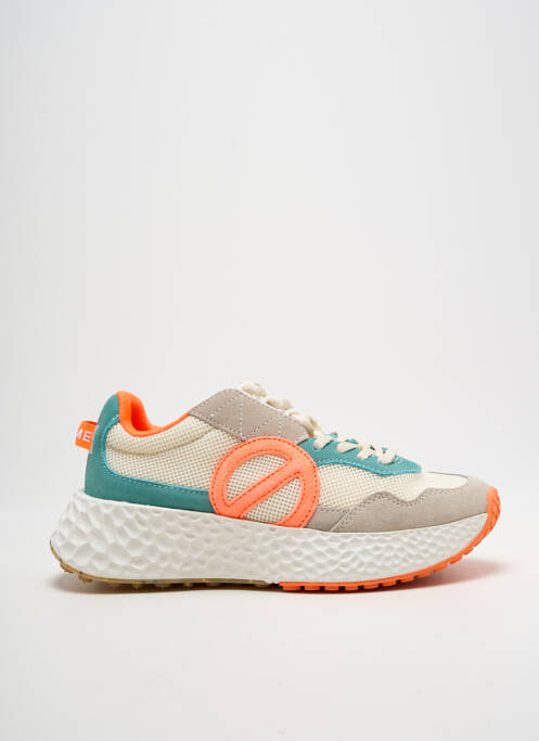 Adidași vârf rotund toc de 4 la 6 cm bej NO NAME femme