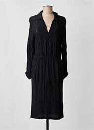 Rochie midi croială fluidă mâneci lungi negru LA PETITE FRANCAISE femme