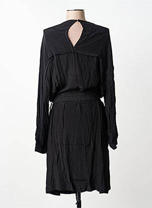 Rochie midi croială fluidă mâneci lungi negru SUNCOO femeie
