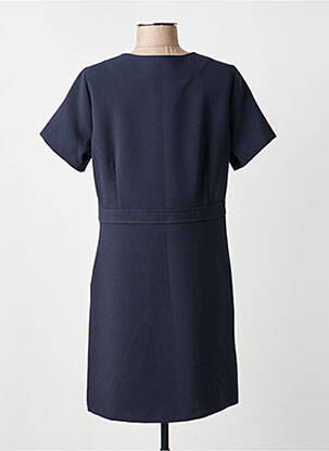Rochie midi mâneci scurte mâneci scurte albastru LA PETITE FRANCAISE femeie