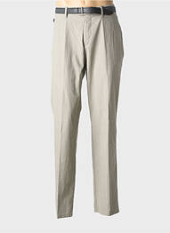 Pantalon drept țesătură poplin mărime normală gri GS CLUB homme