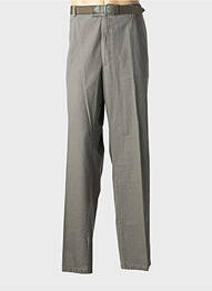 Pantalon drept țesătură poplin mărime normală gri LUIGI MORINI homme