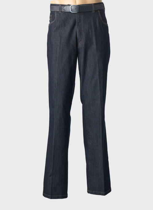 Blugi cu croială dreaptă albastru LUIGI MORINI bărbat