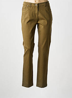 Pantalon drept verde AGATHE & LOUISE femeie