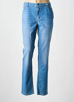 Blugi cu croială dreaptă albastru TBS femeie