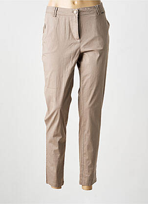 Pantalon chino bej AGATHE & LOUISE femeie